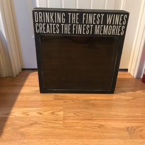 Wine Cork Shadow Box: Primitives- Kathy Finest